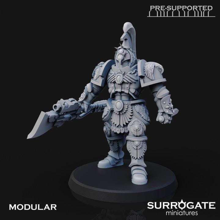 Praetorian Guards Squad | Surrogate Miniatures | Wargaming | Tabletop | Minifigure |28mm scale| 32mm scale | Grimdark compatible