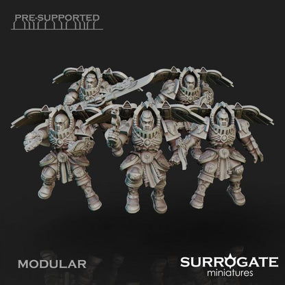 Praetorian Alatus Squad | Surrogate Miniatures | Wargaming | Tabletop | Minifigure |28mm scale| 32mm scale | Grimdark compatible