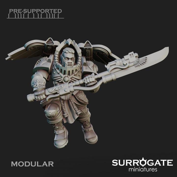 Praetorian Alatus Squad | Surrogate Miniatures | Wargaming | Tabletop | Minifigure |28mm scale| 32mm scale | Grimdark compatible