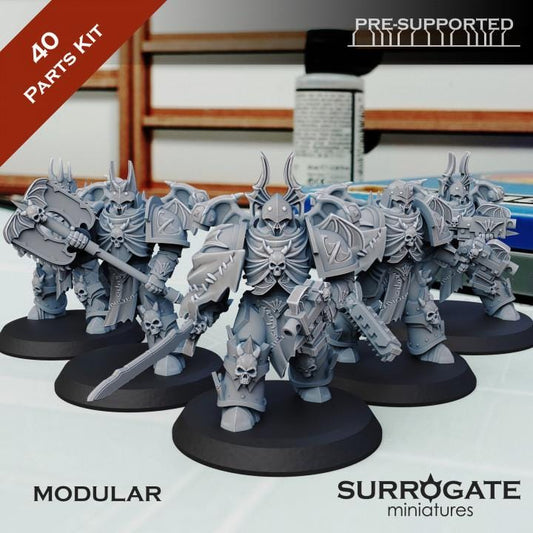 Midnight Sovereigns Squad | Surrogate Miniatures | Wargaming | Tabletop | Minifigure |28mm scale| 32mm scale | Grimdark compatible