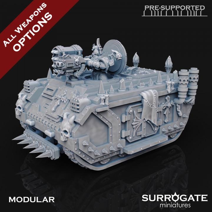 Midnight Hearse | Surrogate Miniatures | Wargaming | Tabletop | Minifigure |28mm scale| 32mm scale | Grimdark compatible