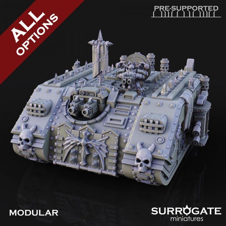 Midnight Wagon | Surrogate Miniatures | Wargaming | Tabletop | Minifigure |28mm scale| 32mm scale | Grimdark compatible