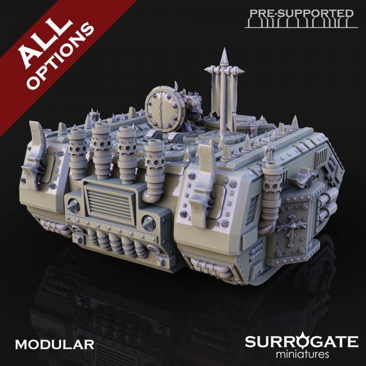 Midnight Wagon | Surrogate Miniatures | Wargaming | Tabletop | Minifigure |28mm scale| 32mm scale | Grimdark compatible