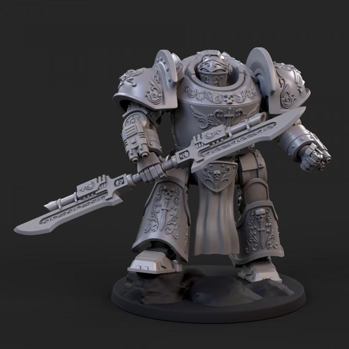 Eternus Guardian Armor | Tabletop | Minifigure | Wargaming | Tabletop | Minifigure | Grimdark compatible