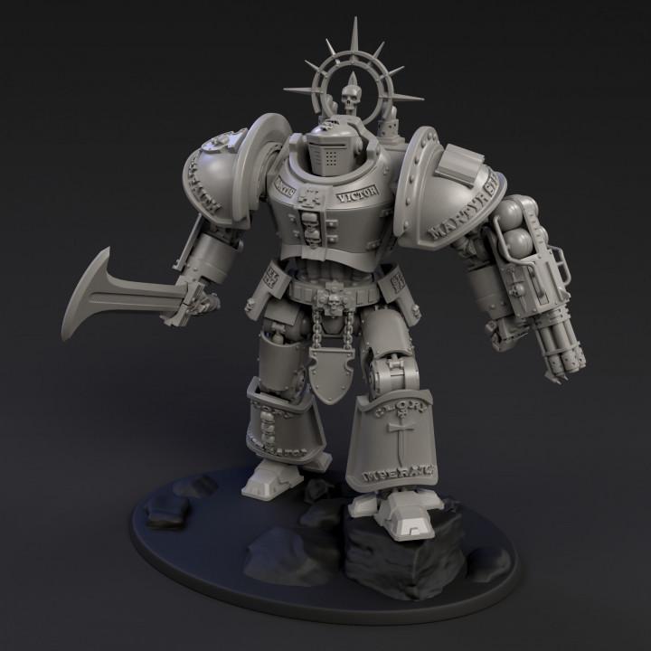 DeamonSlayer-Knight MKII | Arma Mechanatus | Minifigure | Wargaming | Tabletop | 28mm scale | 32mm scale | Grimdark compatible