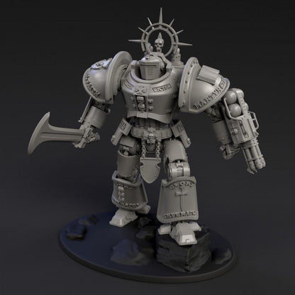 DeamonSlayer-Knight MKII | Arma Mechanatus | Minifigure | Wargaming | Tabletop | 28mm scale | 32mm scale | Grimdark compatible