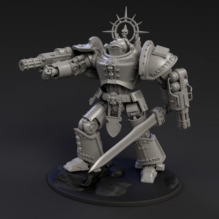 DeamonSlayer-Knight MKII | Arma Mechanatus | Minifigure | Wargaming | Tabletop | 28mm scale | 32mm scale | Grimdark compatible