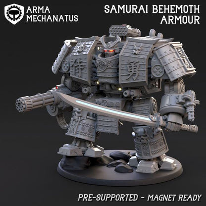 Samurai Behemoth Assault Armour | Tabletop | Minifigure | Wargaming | Tabletop | Minifigure | Grimdark compatible