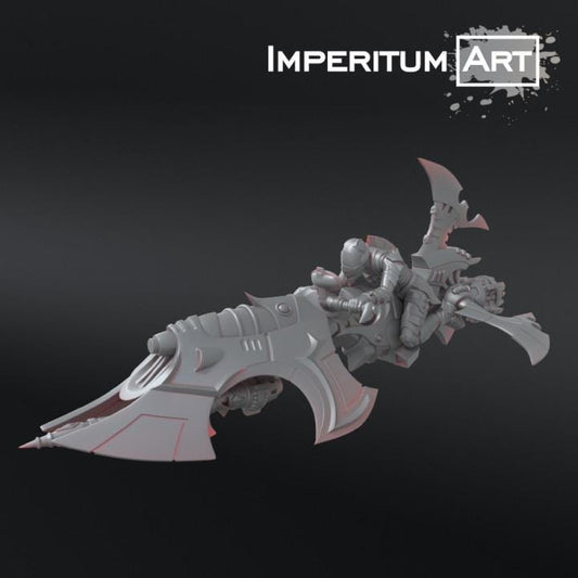 Dark Elves - Jet rider | Imperitum Art | Wargaming | Tabletop | Minifigure |28mm scale| 32mm scale | Grimdark compatible