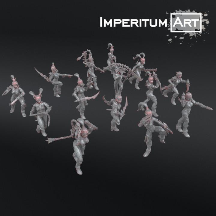 Dark Elves - Gladiators | Imperitum Art | Wargaming | Tabletop | Minifigure |28mm scale| 32mm scale | Grimdark compatible