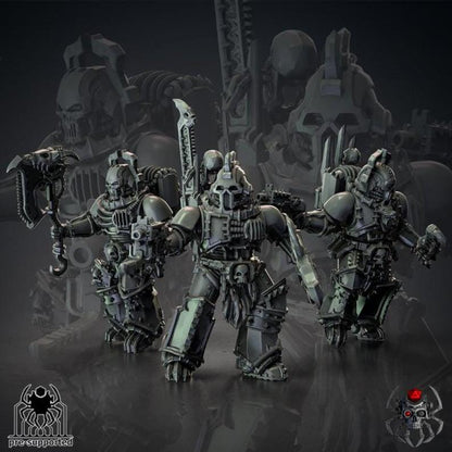 Flame Lizards Battle Squad | EightLegsMiniatures | Grimdark Compatible | Tabletop | Minifigure | Wargaming | Tabletop | Minifigure