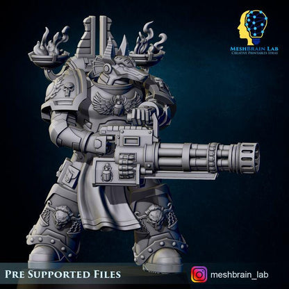 Marine Reapers of the thousand souls Squad | Meshbrain Lab | Wargaming | Tabletop | Minifigure |28mm scale| 32mm scale | Grimdark compatible