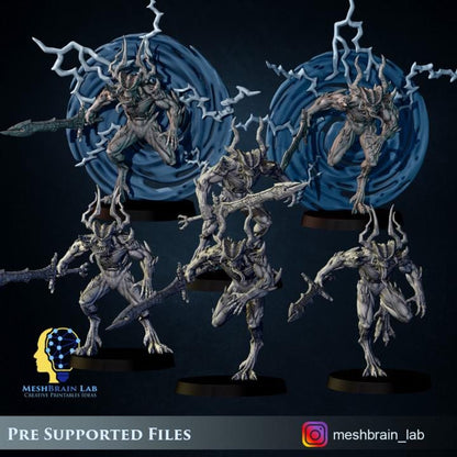 Chaos Wrap Demons Squad | Meshbrain Lab | Wargaming | Tabletop | Minifigure | 28mm scale | 32mm scale | Grimdark compatible