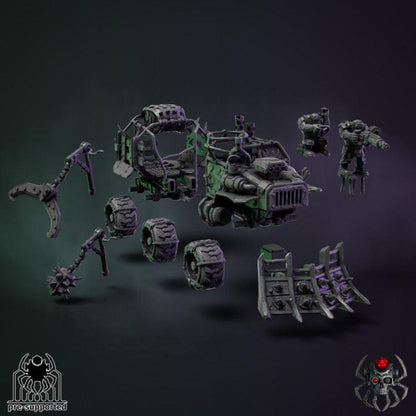 Orkz Wartruck | Eigthlegs Miniatures | Wargaming | Tabletop | Minifigure |28mm scale| 32mm scale | Grimdark compatible