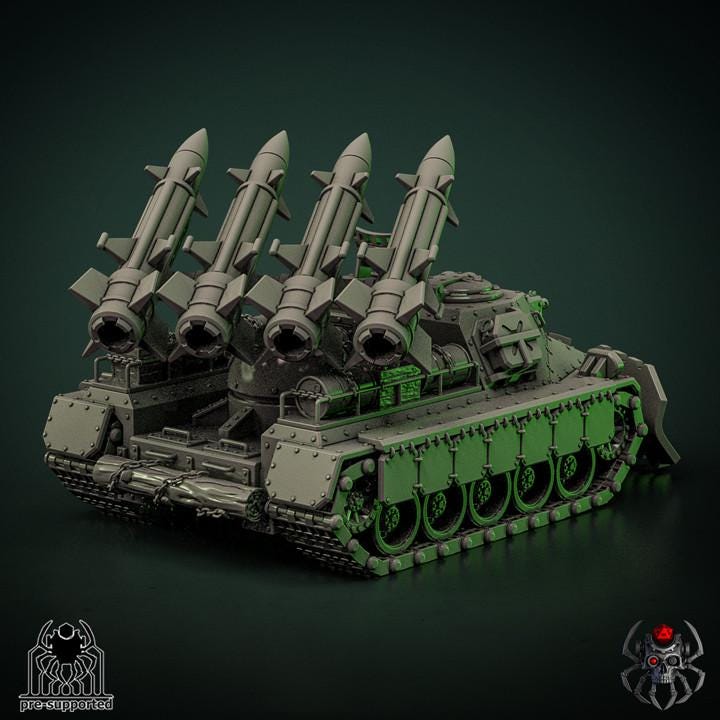 Hail infantry support vehicle | EightLegs Miniatures | Wargaming | Tabletop | Minifigure|28mm scale| 32mm scale | Grimdark compatible