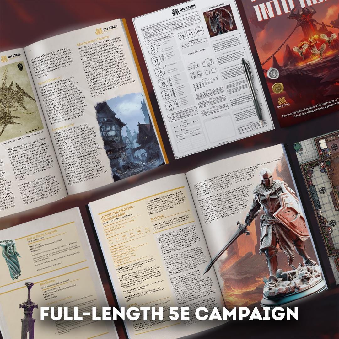 Devil and Divine: Full Board and Tabletop game | DM Stash | Tabletop Games 28 - 32 mm | Dungeons and Dragons | D&D | Wargame | Fantasy
