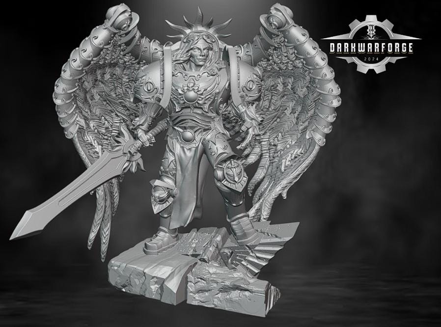 Battle Archangel | Tabletop | Minifigure | Wargaming | Tabletop | Minifigure | 28mm scale | 32mm scale