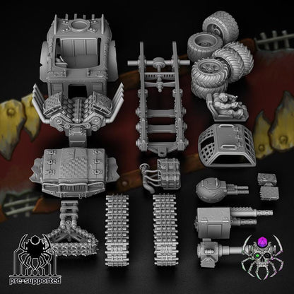 Mad Scrap Truck | Tabletop | Minifigure | Wargaming | Tabletop | Minifigure | 28mm scale | 32mm scale