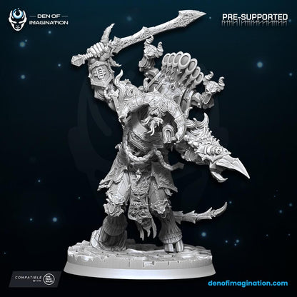 Chaos - Demonic Prince of Excess | Den of Imagination | Minifigure | Wargaming | Tabletop | Grimdark compatible | One Page Rules compatible