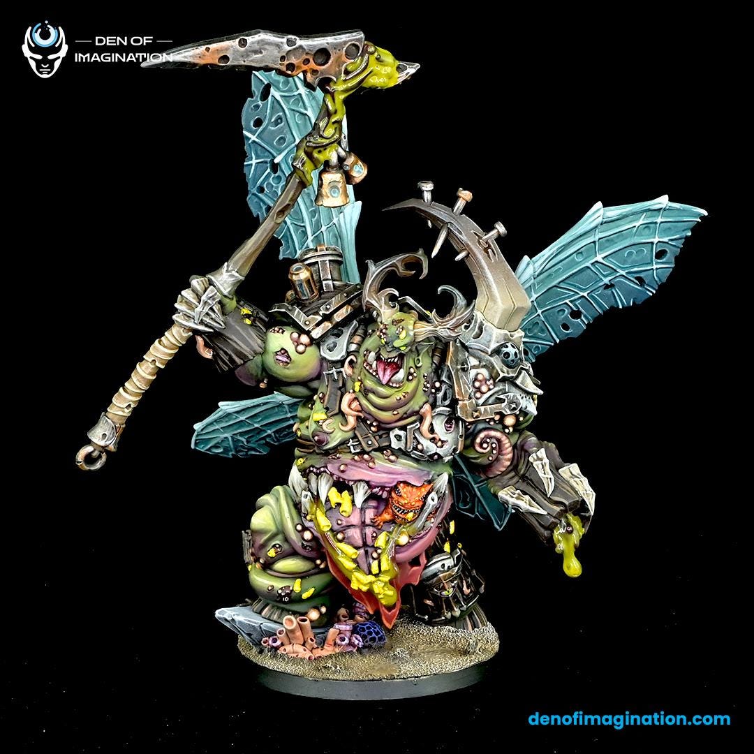 Plague Father Herald of Morbeth | Den of Imagination | Minifigure | Wargaming | Tabletop | Grimdark compatible | One Page Rules compatible