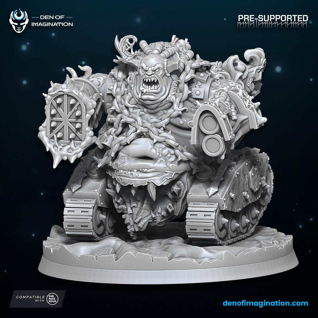 Chaos - Plague Grinder | Den of Imagination | Minifigure | Wargaming | Tabletop | Grimdark compatible | One Page Rules compatible