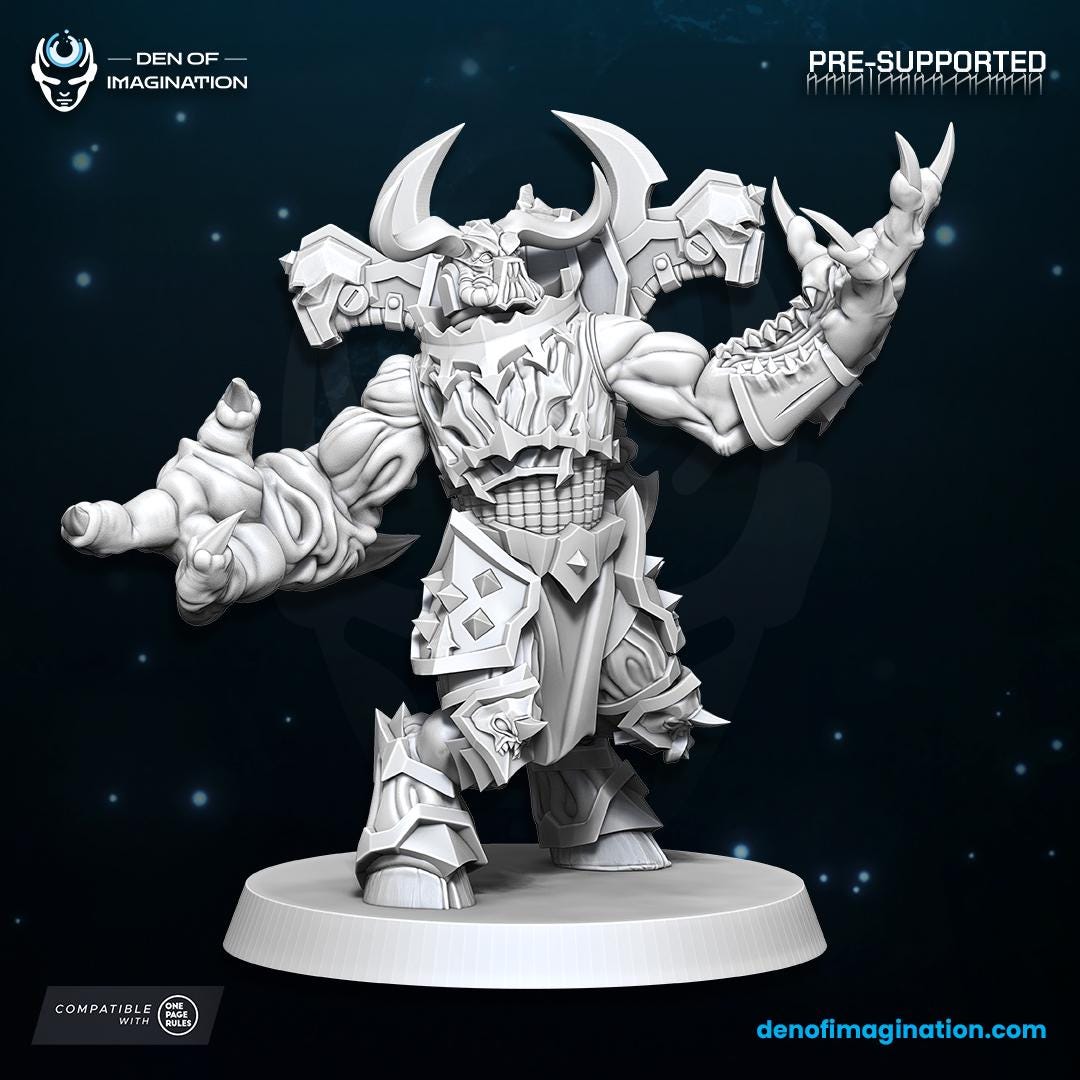 Chaos - Haunted Gladiators | Den of Imagination | Minifigure | Wargaming | Tabletop | Grimdark compatible | One Page Rules compatible