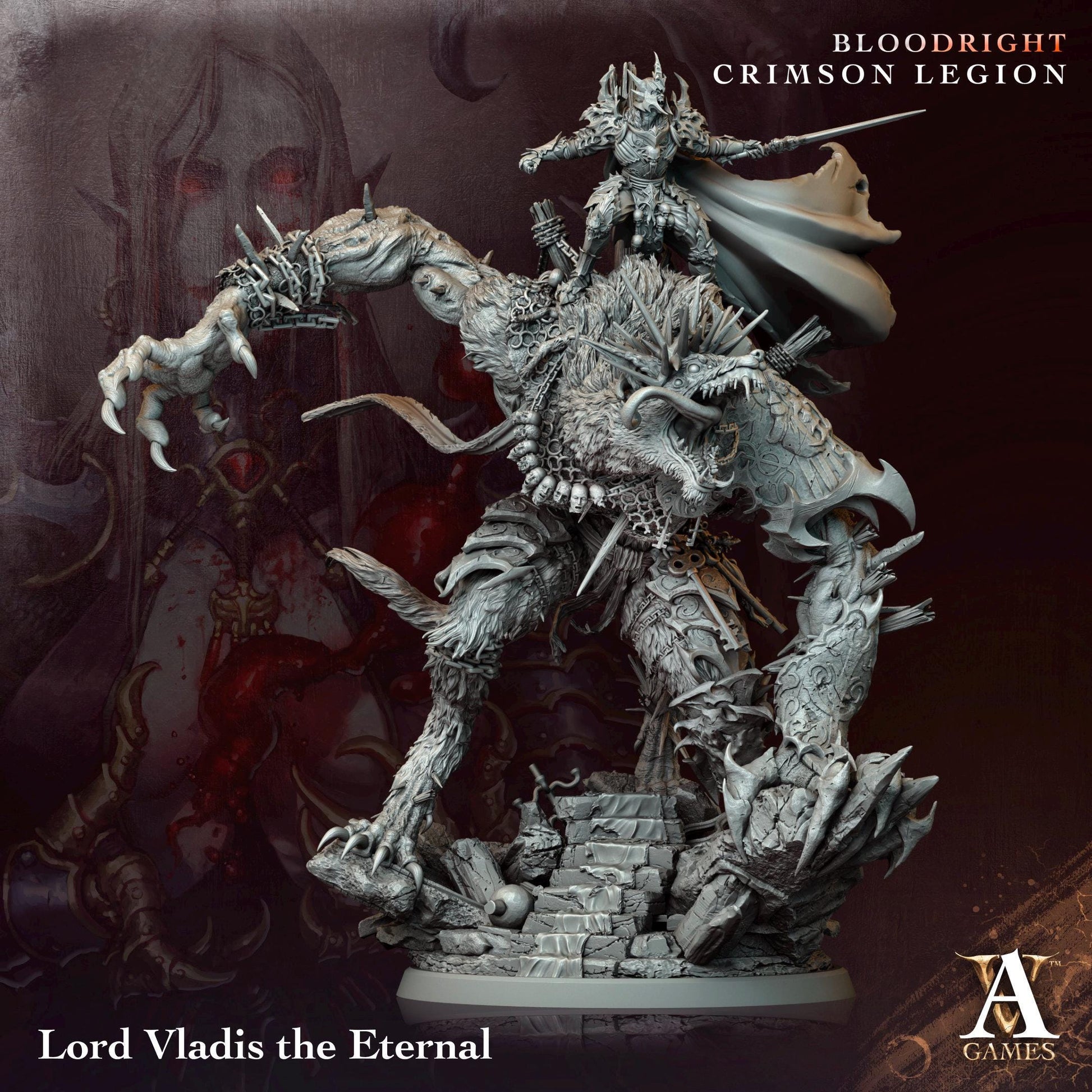 Archvillain Games: Bloodright - Crimson Legion | Tabletop Games 28 - 32 mm | D&D | Wargame | RPG | One Page Rules compatible