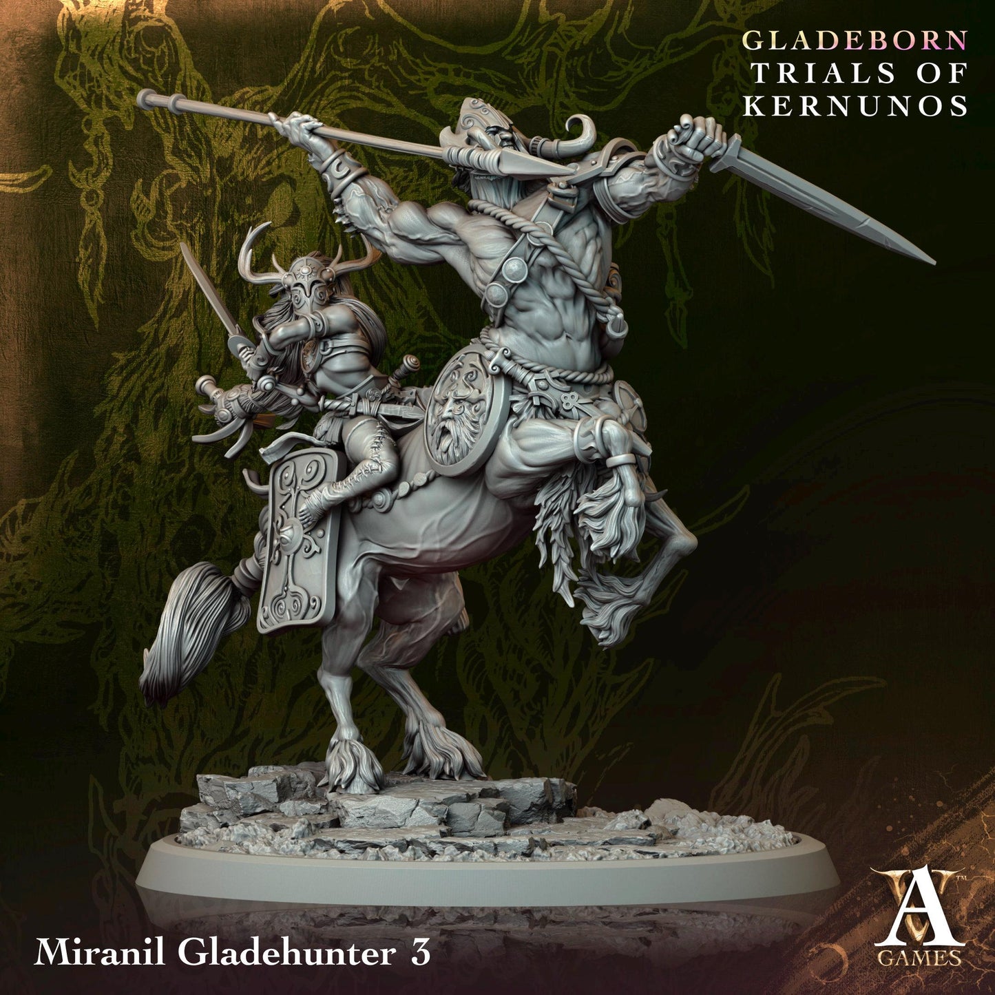 Archvillain Games : Miranil Gladehunter - Trials of Kernunos | Tabletop Games 28 - 32 mm | Dungeons and Dragons | D&D | Wargame | RPG