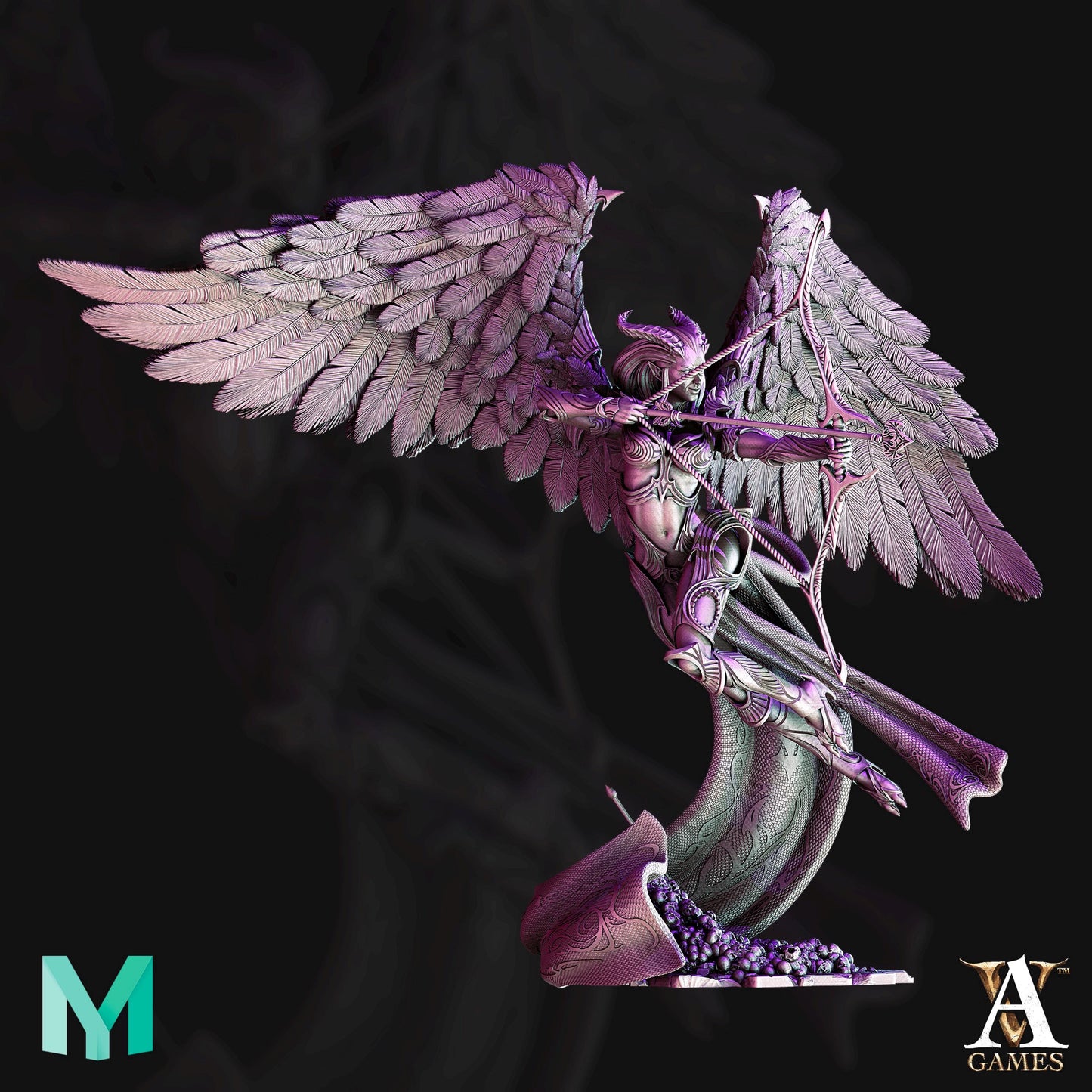 Archvillain Games : Amora Debased Avatar of Cupid | Tabletop Games 28 - 32 mm | Dungeons and Dragons | D&D | RPG | One Page Rules compatible