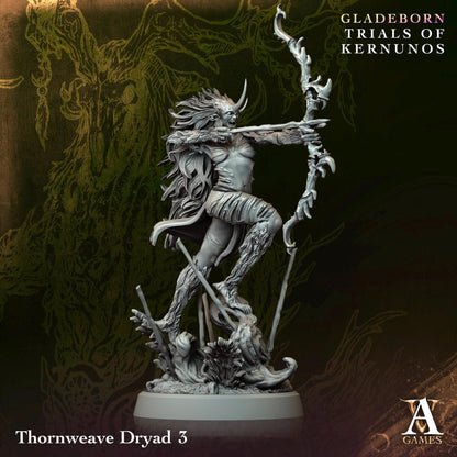 Archvillain Games : Thornweave Dryad - Trials of Kernunos | Tabletop Games 28 - 32 mm | Dungeons and Dragons | D&D | Wargame | RPG