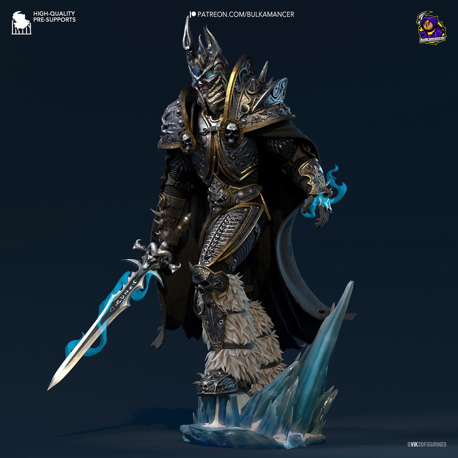 Prince Arthas | Tabletop Games 28 - 32 mm | Dungeons and Dragons | D&D | RPG | Diorama