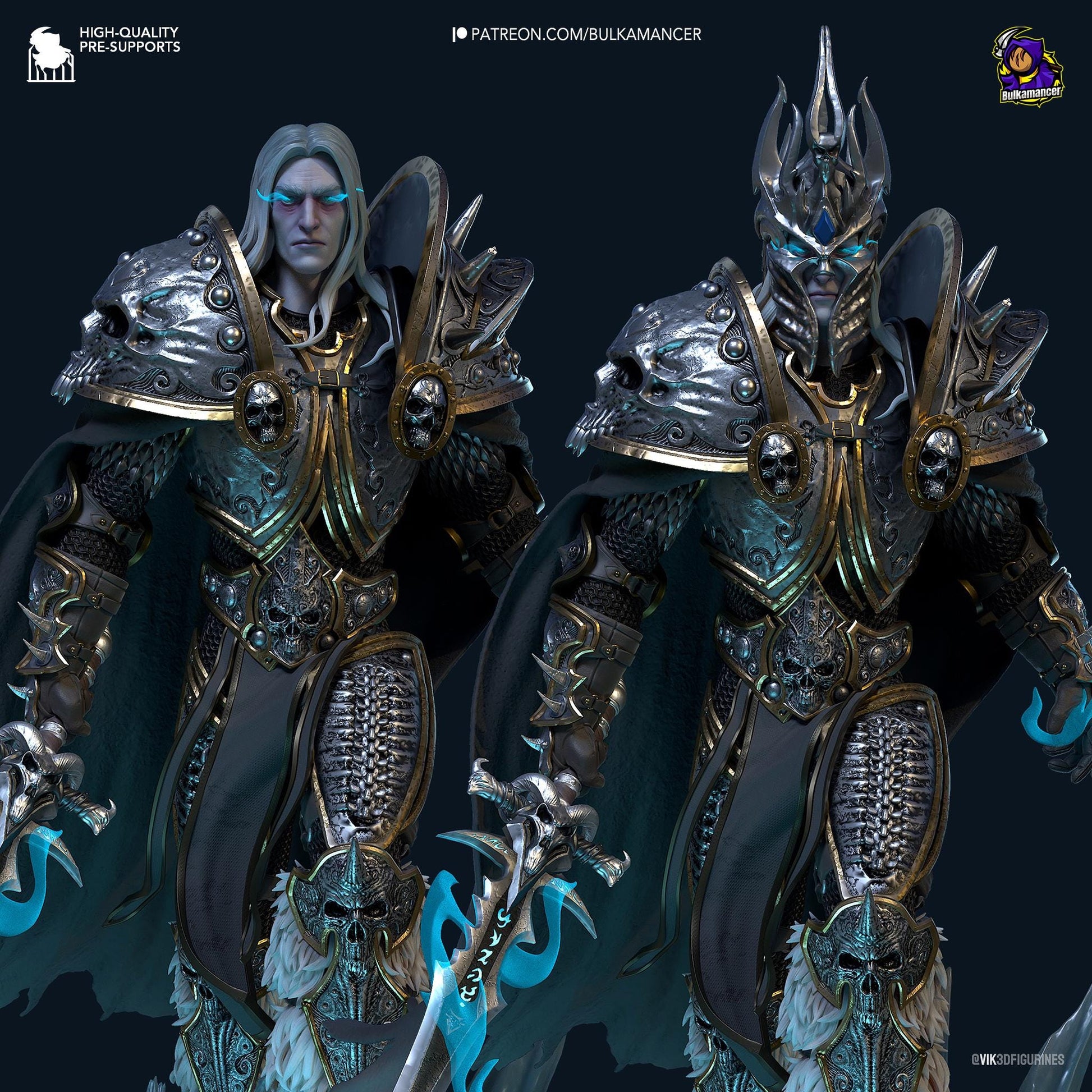 Prince Arthas | Tabletop Games 28 - 32 mm | Dungeons and Dragons | D&D | RPG | Diorama