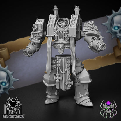 Demon Hunter Megerius Knight | EightLegs Miniatures | Minifigure | Wargaming | Tabletop | 32mm scale | Grimdark compatible