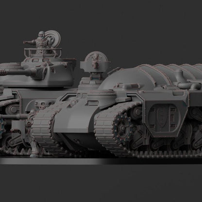 Auxilia - Saviour Pattern Light Tank | Minifigure | Wargaming | Tabletop | 28mm scale | 32mm scale | Grimdark compatible