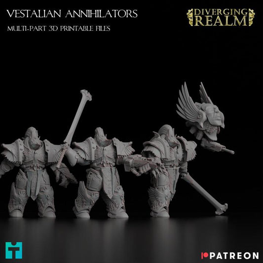 Vestalian Annihilators | Minifigure | Wargaming | Tabletop | 28mm scale | 32mm scale | Grimdark compatible