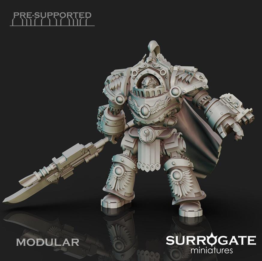 Reliquia & Augustus Dreadnought | Surrogate Miniatures| Tabletop | Minifigure | Wargaming | Tabletop | Minifigure | 28mm scale | 32mm scale