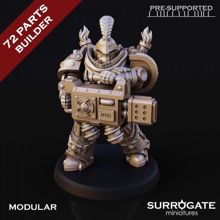 Silver Paladins Destructor Squad | Surrogate Miniatures | Tabletop | Minifigure | Wargaming | Tabletop | Grimdark compatible