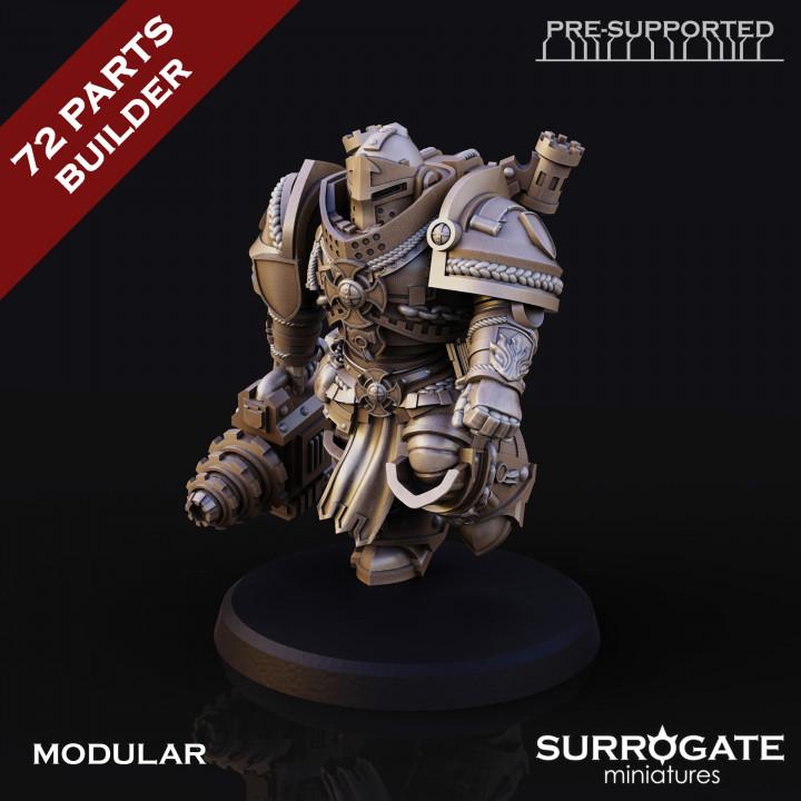 Silver Paladins Destructor Squad | Surrogate Miniatures | Tabletop | Minifigure | Wargaming | Tabletop | Grimdark compatible