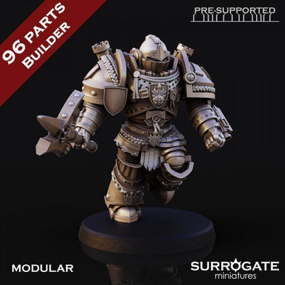 Silver Paladins Assault Squad | Surrogate Miniatures | Tabletop | Minifigure | Wargaming | Tabletop | Grimdark compatible