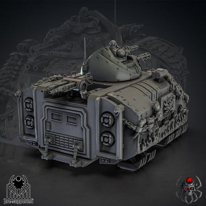 Flame Lizard Heavy Hover APC | EightLegs Miniatures | Tabletop | Minifigure | Wargaming | Tabletop | Minifigure | Grimdark Compatible