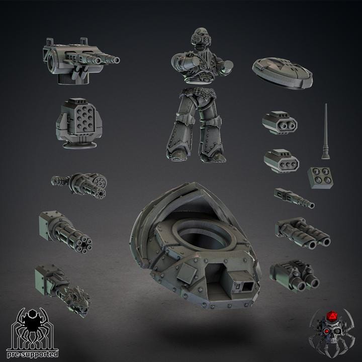 Flame Lizard Heavy Hover APC | EightLegs Miniatures | Tabletop | Minifigure | Wargaming | Tabletop | Minifigure | Grimdark Compatible