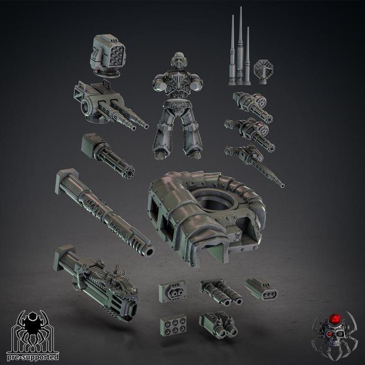 Flame Lizard Heavy Hover Punisher APC | EightLegs Miniatures | Tabletop | Minifigure | Wargaming | Tabletop |Minifigure| Grimdark Compatible