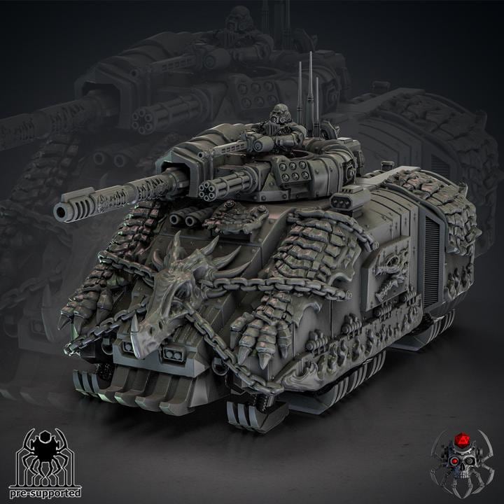 Flame Lizard Heavy Hover Punisher APC | EightLegs Miniatures | Tabletop | Minifigure | Wargaming | Tabletop |Minifigure| Grimdark Compatible