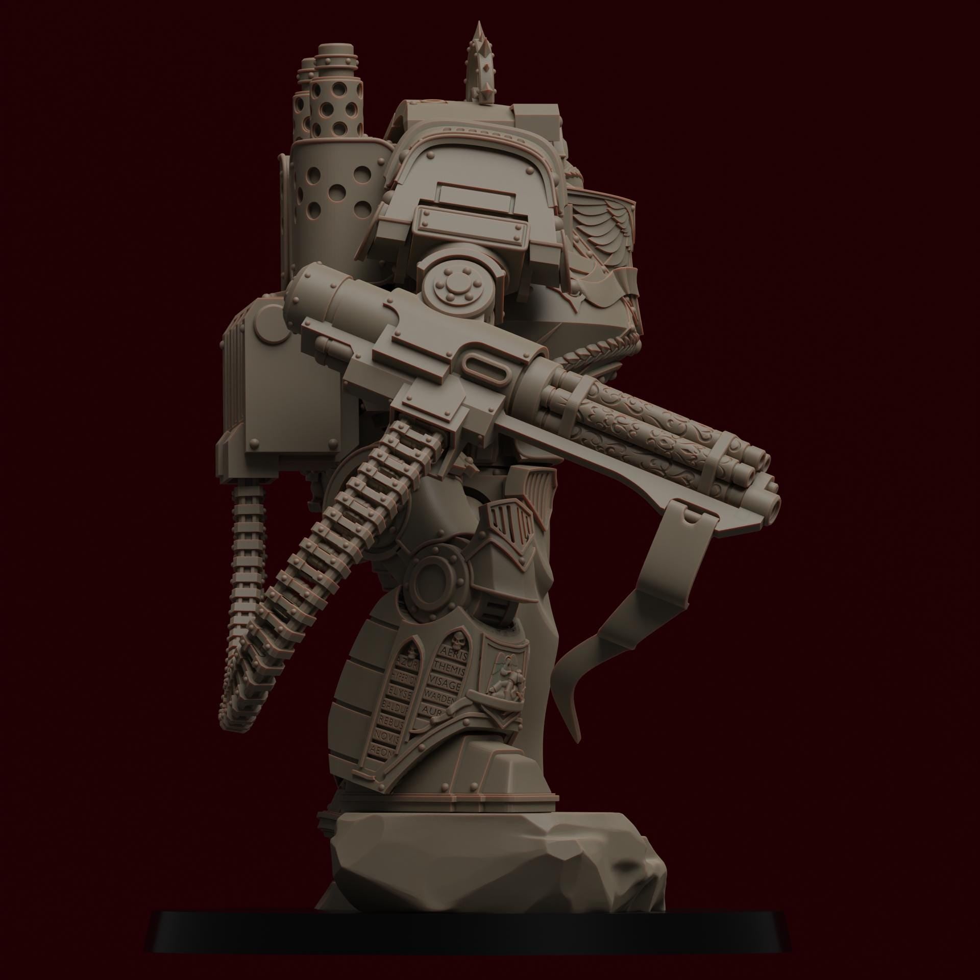 Vestalian Terminator | Wargaming | Tabletop | Minifigure |28mm scale| 32mm scale | Grimdark compatible