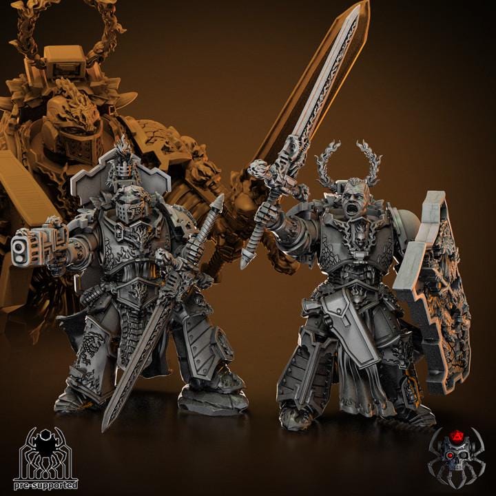 Flame Lizards Blade Masters Squad | EightLegsMiniatures | Grimdark Compatible | Tabletop | Minifigure | Wargaming | Tabletop | Minifigure