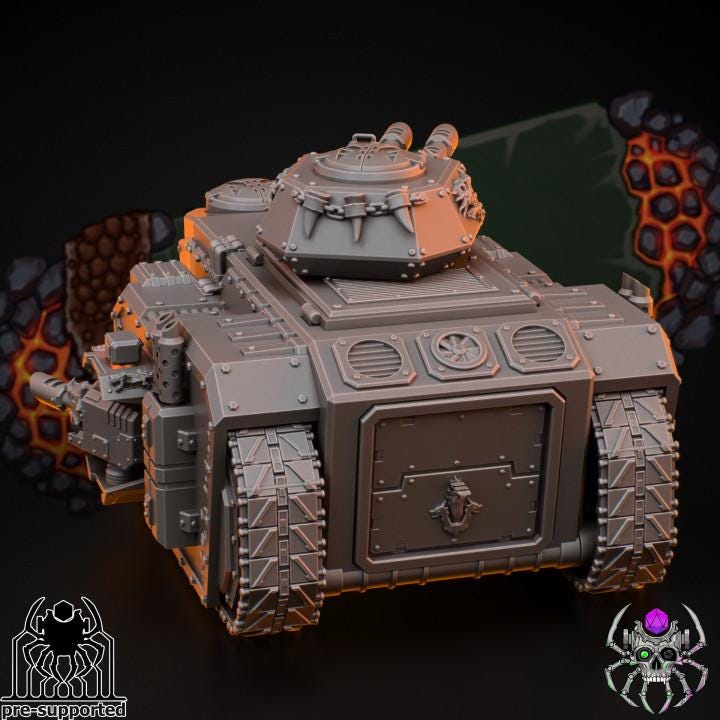 Flame Lizards APC | EightLegsMiniatures | Grimdark Compatible | Tabletop | Minifigure | Wargaming | Tabletop | Minifigure