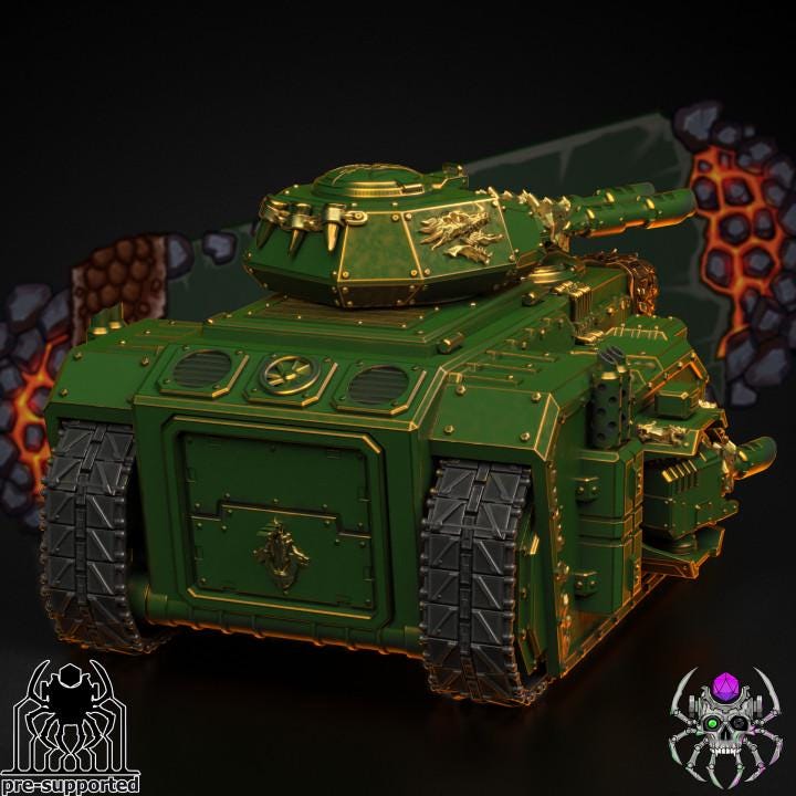 Flame Lizards APC | EightLegsMiniatures | Grimdark Compatible | Tabletop | Minifigure | Wargaming | Tabletop | Minifigure