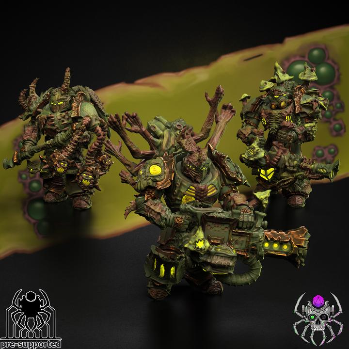 Plague Bringers Battle Squad | EightLegsMiniatures | Wargaming | Tabletop | Minifigure |28mm scale| 32mm scale | Grimdark compatible
