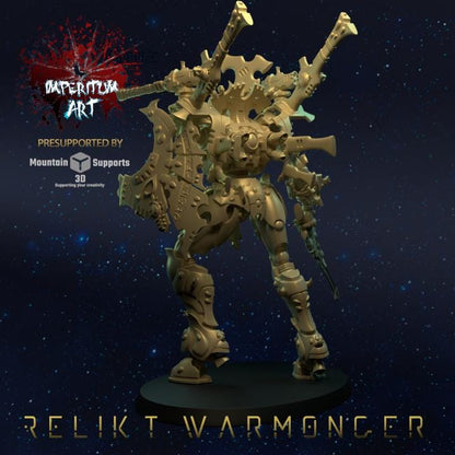 Relikt Warmonger Titan | Grimdark Compatible | Tabletop | Minifigure | Wargaming | Tabletop | Minifigure