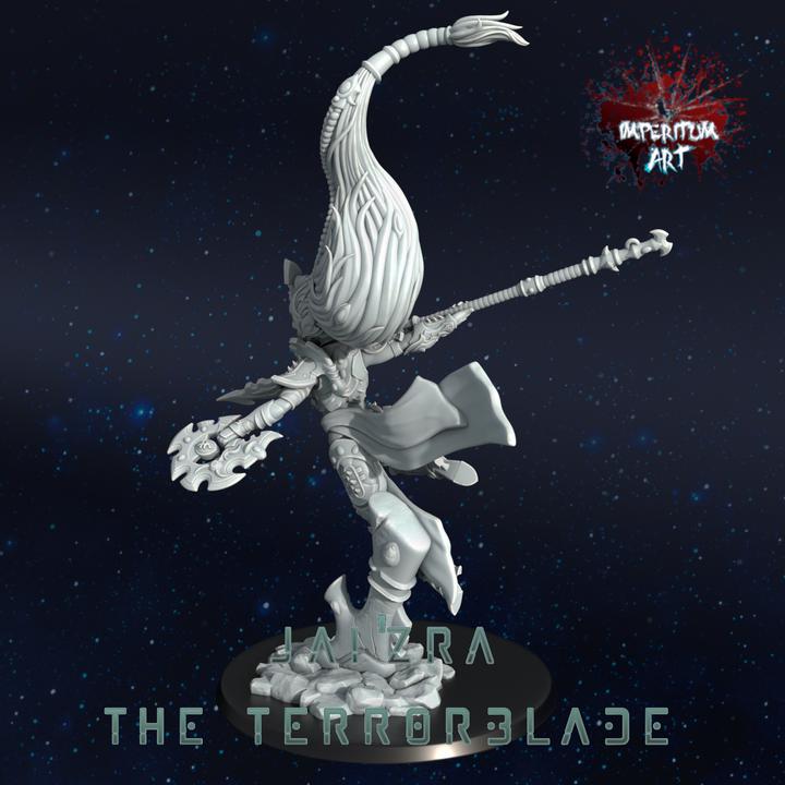 Jai'Zra The Terrorblade | Grimdark Compatible | Tabletop | Minifigure | Wargaming | Tabletop | Minifigure